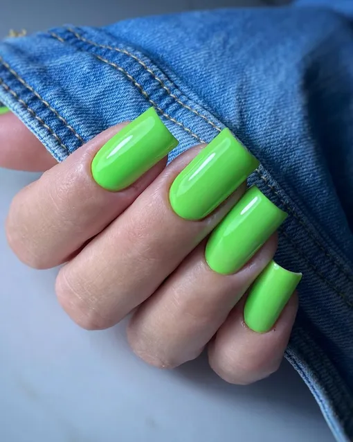 маникюр квадратные ногти