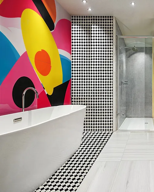 ванная в стиле поп арт ванная в стиле поп арт