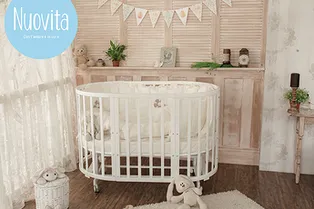 Новая кроватка-трансформер от итальянского бренда Nuovita