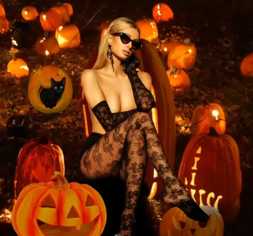 пэрис хилтон, костюм на хэллоуин пэрис хилтон, костюм на хэллоуин