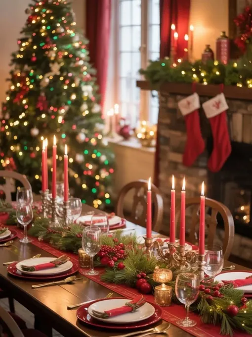 Пример красивой сервировки на Новый год от Ральф Лорен Пример красивой сервировки на Новый год от Ральф Лорен