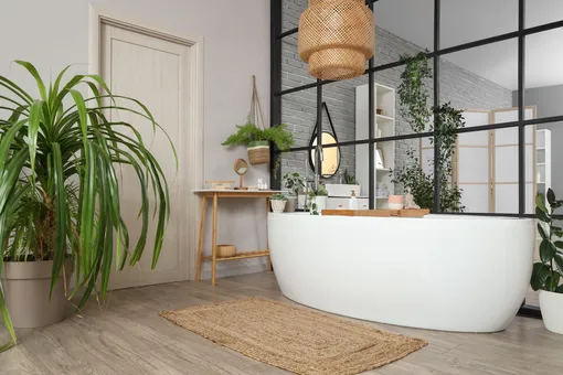 серый в интерьере