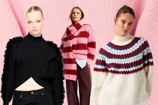 Какой свитер выбрать к Новому году: от пушистых до расшитых пайетками